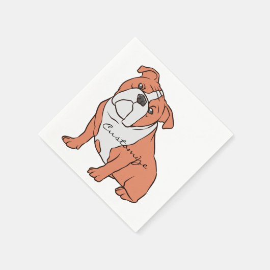 Bulldog-Rasse Thunder_Cove Serviette (Ecke)