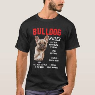 Bulldog reguliert Spaß für Hunde Besitzer Haustier T-Shirt
