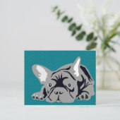 Bulldog rein postkarte (Stehend Vorderseite)