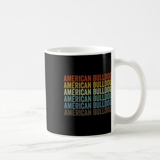 Bulldog Retro Kaffeetasse (Rechts)