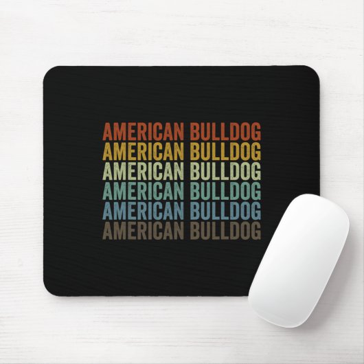 Bulldog Retro Mousepad (Mit Mouse)