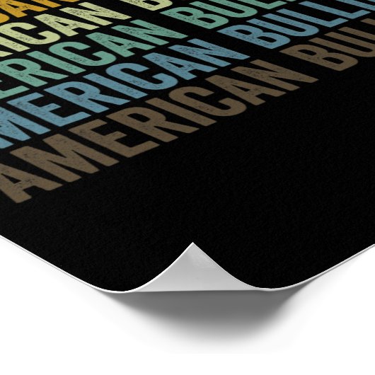 Bulldog Retro Poster (Ecke)