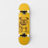 Bulldog Retro Skateboard (Vorderseite)