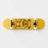 Bulldog Retro Skateboard (Horizontal)