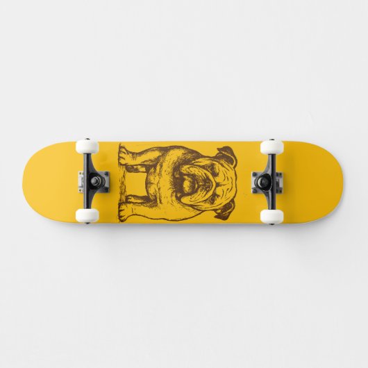 Bulldog Retro  Skateboard (Horizontal)