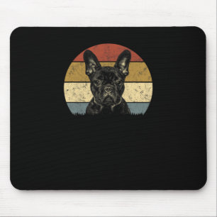 Bulldog Retro Vintage 60er 70er Jahre Spaß Frenchi Mousepad