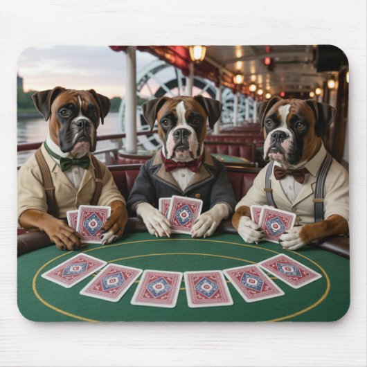 Bulldog Riverboat Gambler Mousepad (Vorne)