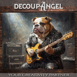 Bulldog Rockstar - Hor. - Entkoppelung - Seidenpapier