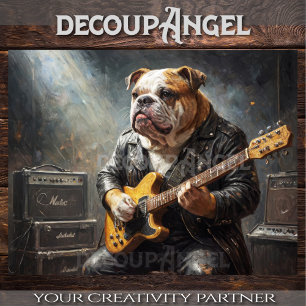 Bulldog Rockstar - Hor. - Entkoppelung - Seidenpapier