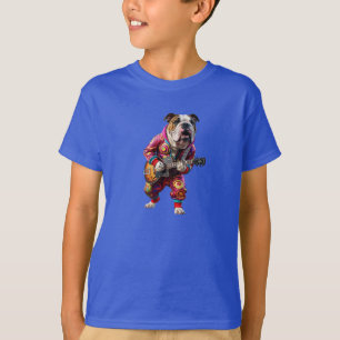 Bulldog Rockstar Kindert-Shirt T-Shirt