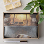 Bulldog Rockstar - Vert. - Entkoppelung - Seidenpapier (Geschenk)