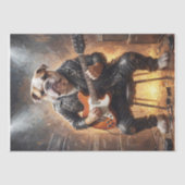 Bulldog Rockstar - Vert. - Entkoppelung - Seidenpapier (Vorderseite)