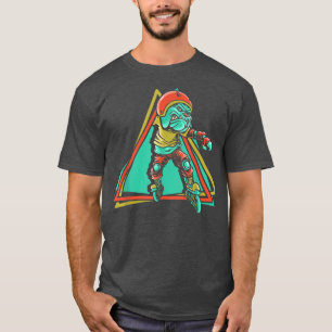 Bulldog Roller SkaterInline-Skaten T-Shirt