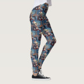 Bulldog Roller Untersetzer Weihnachten Leggings (Rechts)