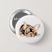 Bulldog-Rose Button (Vorne & Hinten)