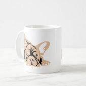 Bulldog-Rose Kaffeetasse (Vorderseite Links)