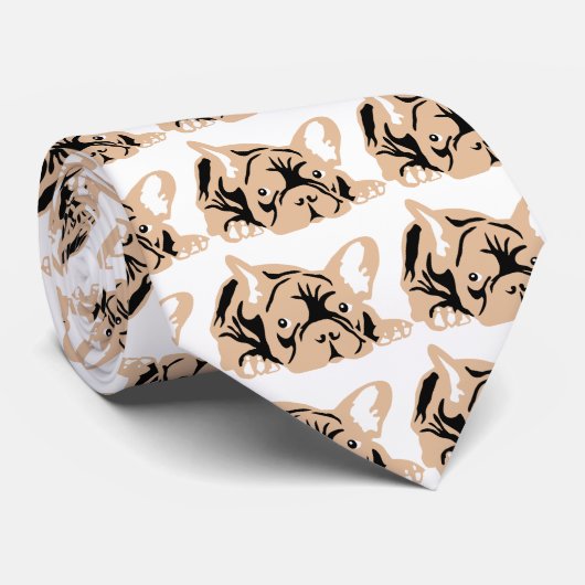 Bulldog-Rose Krawatte (Gerollt)