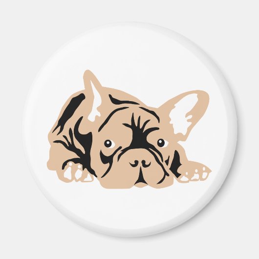 Bulldog-Rose Magnet (Vorne)