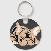 Bulldog-Rose Schlüsselanhänger (Vorderseite)