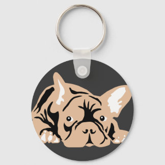 Bulldog-Rose Schlüsselanhänger
