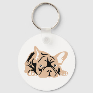 Bulldog-Rose Schlüsselanhänger