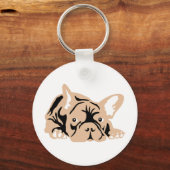 Bulldog-Rose Schlüsselanhänger (Vorderseite)