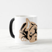 Bulldog-Rose Verwandlungstasse (Vorderseite Links)