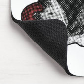 Bulldog Ruby Schreibtisch Mousepad (Ecke)