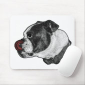 Bulldog Ruby Schreibtisch Mousepad (Mit Mouse)