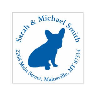 Bulldog-Rücksendeadresse-Briefmarke Permastempel