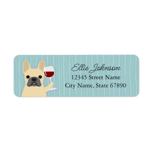 Bulldog-Rücksendeadressen-Aufkleber (Vorne)
