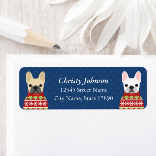 Bulldog-Rücksendeadressen-Aufkleber (Insitu)