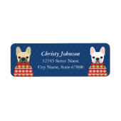 Bulldog-Rücksendeadressen-Aufkleber (Vorne)