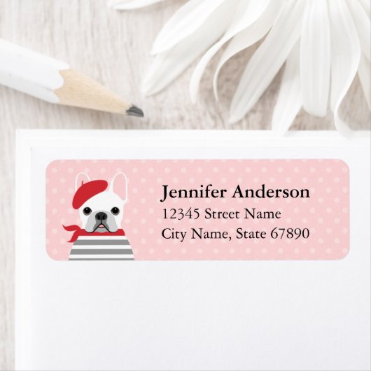 Bulldog-Rücksendeadressen-Aufkleber (Insitu)