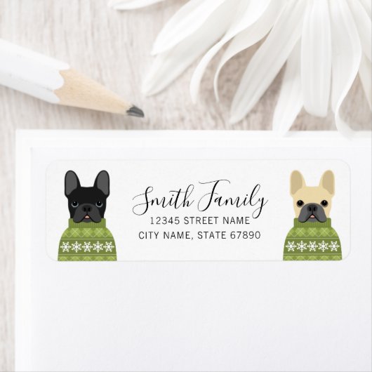 Bulldog-Rücksendeadressen-Aufkleber (Insitu)