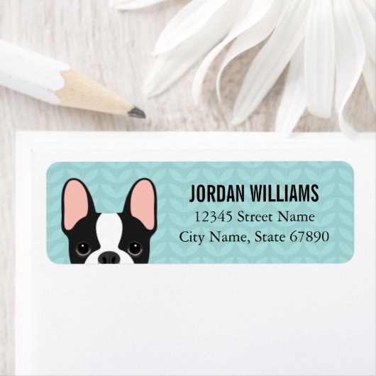 Bulldog-Rücksendeadressen-Aufkleber (Insitu)