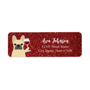 Bulldog-Rücksendeadressen-Aufkleber