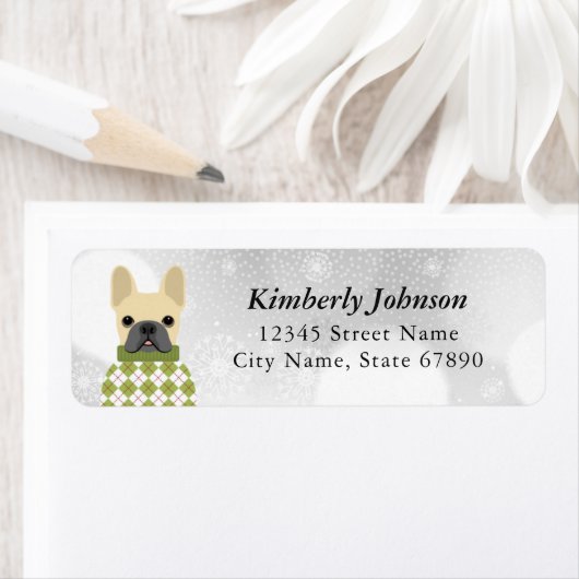 Bulldog-Rücksendeadressen-Aufkleber (Insitu)