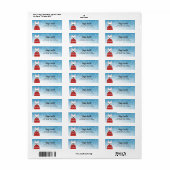 Bulldog-Rücksendeadressen-Aufkleber (Vorne)