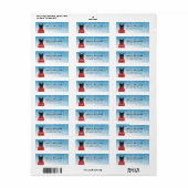 Bulldog-Rücksendeadressen-Aufkleber (Vorne)