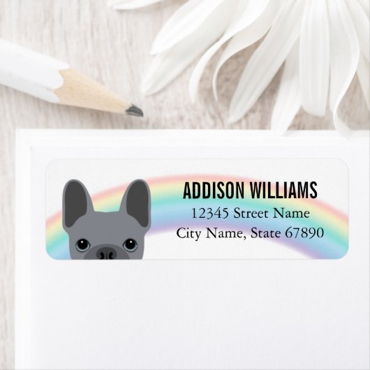 Bulldog-Rücksendeadressen-Aufkleber (Insitu)