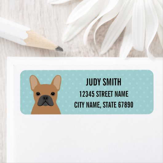 Bulldog-Rücksendeadressen-Aufkleber (Insitu)