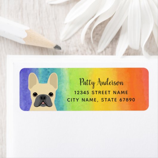 Bulldog-Rücksendeadressen-Aufkleber (Insitu)