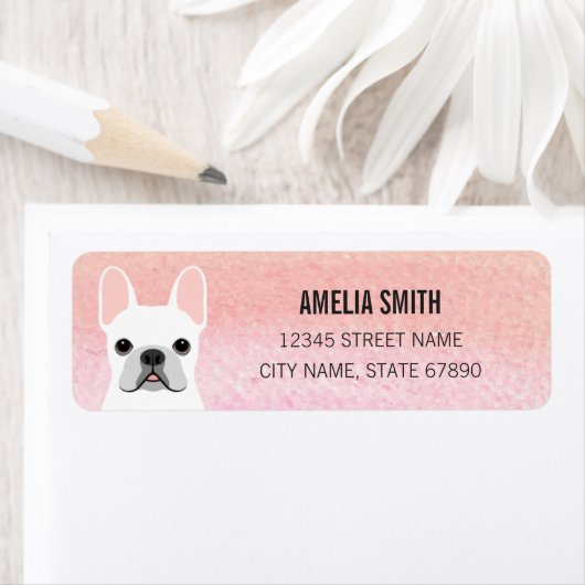 Bulldog-Rücksendeadressen-Aufkleber (Insitu)