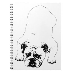 Bulldog Ruhige Gedanken Journal Notizblock
