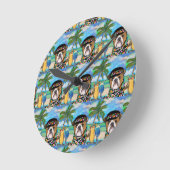 Bulldog Runde Wanduhr (Winkel)