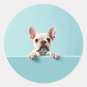 Bulldog Runder Aufkleber