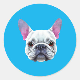 Bulldog Runder Aufkleber