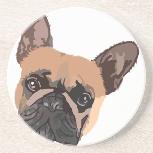 Bulldog Sandstone Untersetzer (Vorne)