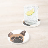 Bulldog Sandstone Untersetzer (Seite)